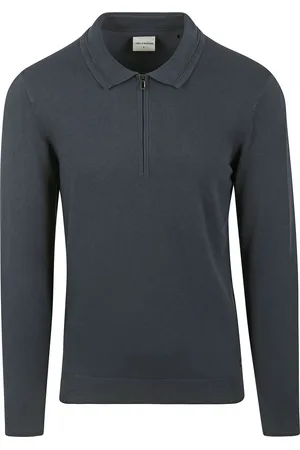 No Excess Pullover Poloshirt Navy