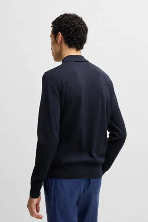 HUGO BOSS Gemello Long Sleeve Polo Navy