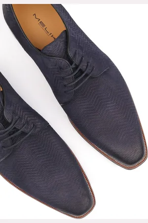 Melik Schoen Derby Canad Navy