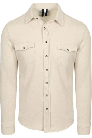 Profuomo Overshirt Western Jersey Ecru