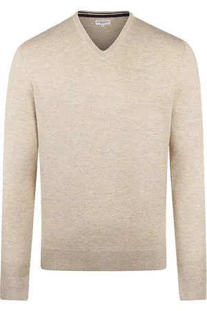 McGregor Trui Merino Blend V-Hals Sand