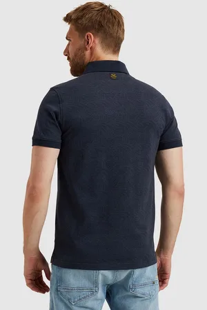 PME Legend™ Poloshirt Jacquard Jersey Navy