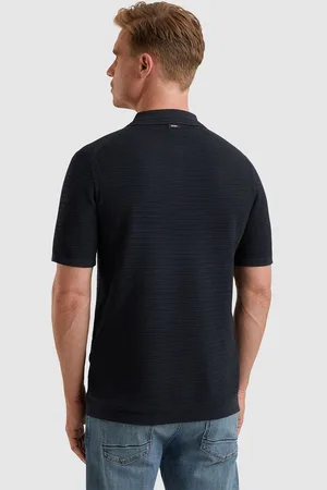 Vanguard Poloshirt Structuur Navy