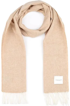 Profuomo Sjaal Lamswol Lichtbeige