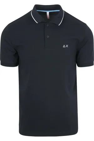 sun68 Poloshirt Small Stripe Collar Navy