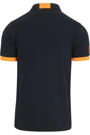 sun68 Poloshirt Logo Fluo Navy