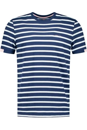 New Zealand Auckland NZA T-shirt Noel Stripes Light Navy