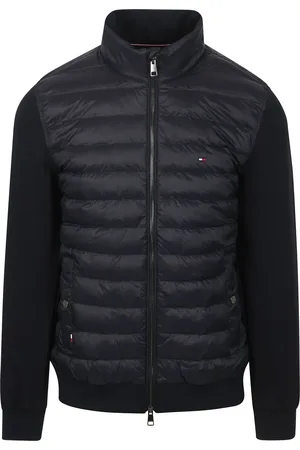 Tommy Hilfiger Cardigan Mix Media Jas Navy