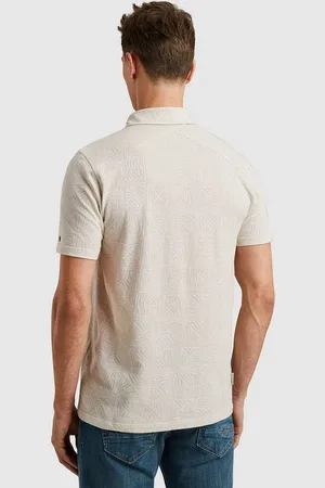 Cast Iron Polo Jacquard Print Ecru