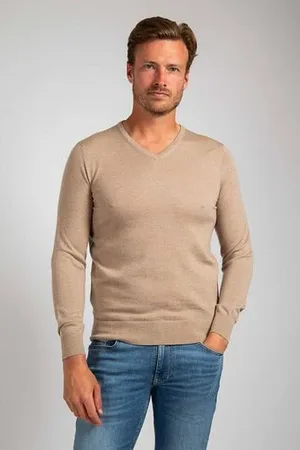 Suitable Merino Pullover V-Hals