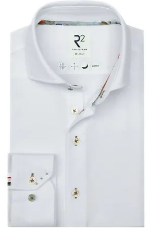 R2 Amsterdam R2 Japanese Knitted Overhemd Korte Mouwen