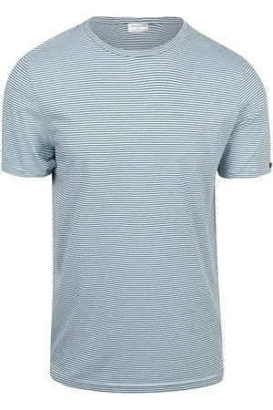 No Excess Stripes T-Shirt Lichtblauw