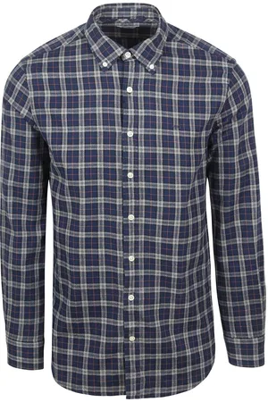 McGregor Overhemd Flanel Ruiten Navy