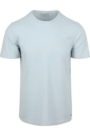 No Excess Structure T-Shirt Lichtblauw