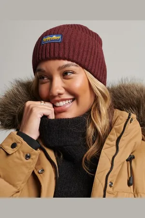 Superdry Vrouwen Radar Beanie van Wolmix Grootte: 1SIZE