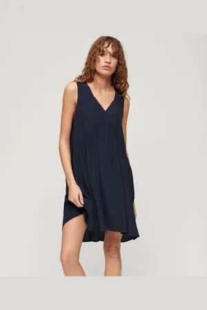 Superdry Vrouwen Volume Mouwloze Jurk Grootte: 40