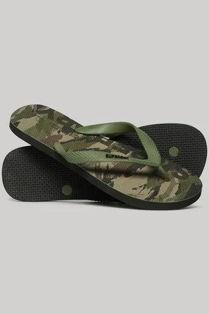 Superdry Mannen Vegan Teenslippers met Logo Grootte: 10-11