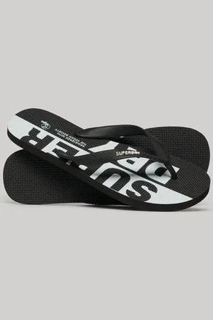 Superdry Mannen Vegan Teenslippers met Logo Grootte: 8-9
