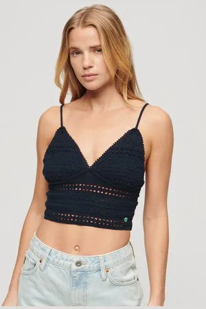 Superdry Vrouwen Jersey Kanten Bralette Grootte: 42