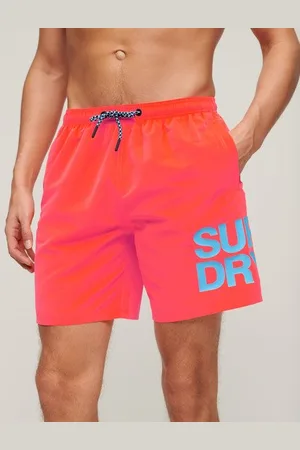 Superdry Mannen Gerecyclede Sportswear Zwemshort met Logo