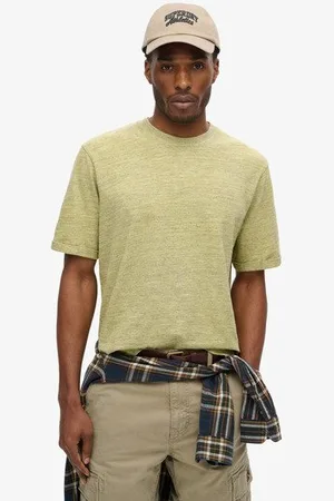 Superdry Mannen Overdyed Gemêleerd T-shirt met Slub-effect Grootte: S