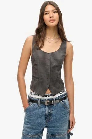 Superdry Vrouwen Gilet met Satijnen Achterkant Grootte: 42