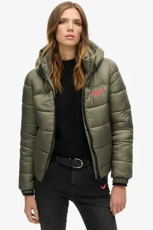 Superdry Vrouwen Sports Pufferbomberjack Grootte: 36