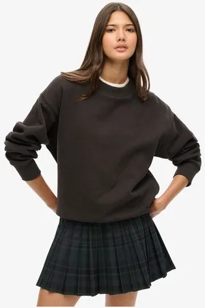 Superdry Vrouwen Geruite Minirok met Plooien Grootte: 38