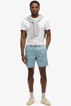 Superdry Mannen Indigo Bermudashort Grootte: M