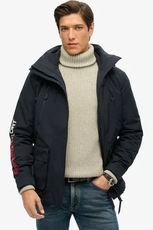 Superdry Mannen Ultimate SD Windbreaker jas met Capuchon Grootte: XL