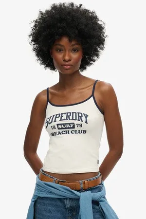Superdry Vrouwen Athletic Essentials Branded Cami Top Grootte: 36