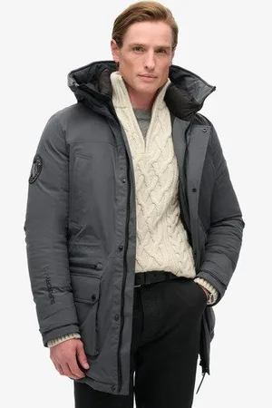 Superdry Mannen City Gewatteerde Parka Grootte: L