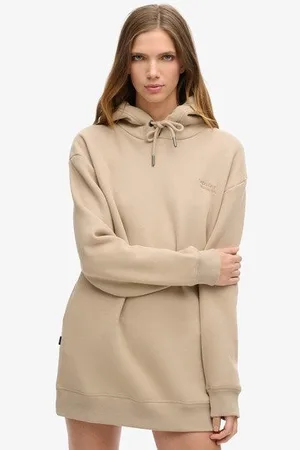 Superdry Vrouwen Essential Sweatjurk met Capuchon Grootte: 38-40