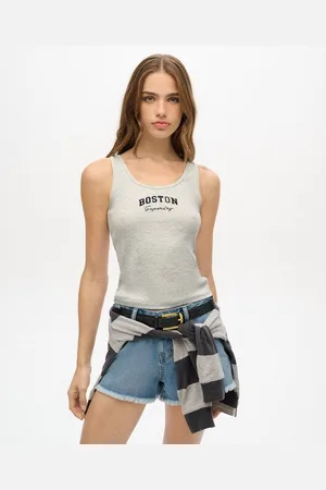 Superdry Vrouwen Athletic Essential Hemdtopje met Print Grootte: 42