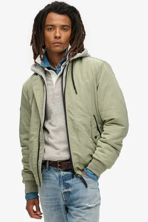 Superdry Mannen Military MA1-jas met Capuchon Grootte: M