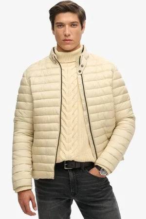 Superdry Mannen Lichtgewicht Korte Pufferjas Grootte: M