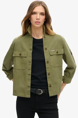Superdry Vrouwen St Tropez Military Overshirt Grootte: 42