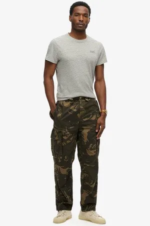 Superdry Mannen Baggy Parachute Broek Grootte: 30/32