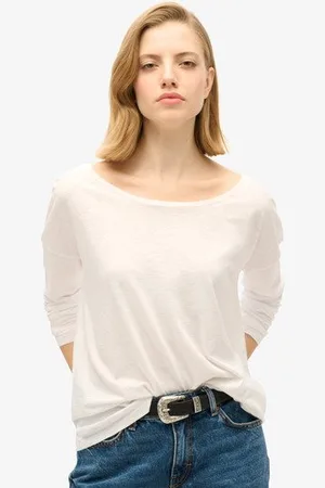 Superdry Vrouwen Jersey top met Lange Mouwen Grootte: 40
