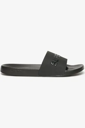 Superdry Mannen Vegan Badslippers met Logo Grootte: 8-9