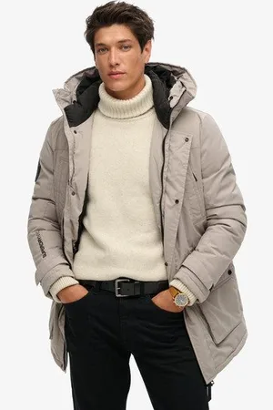 Superdry Mannen Gewatteerde City Parka Grootte: M