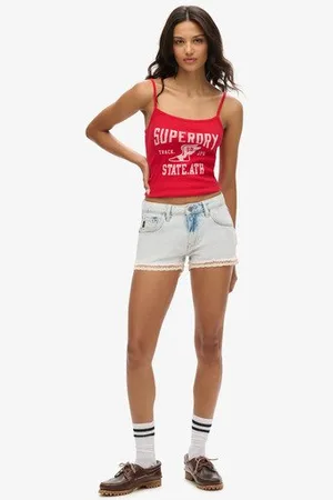 Superdry Vrouwen Denim hot Short Grootte: 36