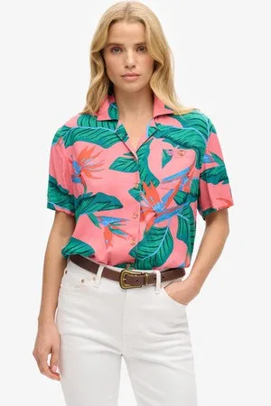 Superdry Vrouwen Beach Resort Overhemd Grootte: 34