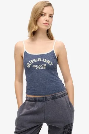 Superdry Vrouwen Athletic Essentials Branded Cami Top Grootte: 40