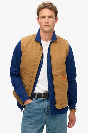 Superdry Mannen Surplus Workwear Bodywarmer Grootte: S