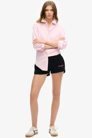 Superdry Vrouwen Sportswear Racershort met Logo Grootte: 42