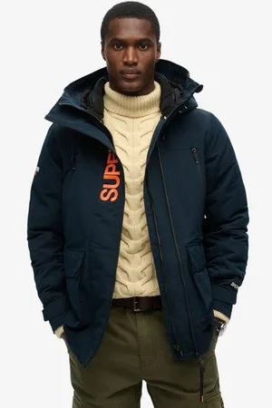 Superdry Mannen Ultimate SD Windbreaker met Capuchon en Borduursel Grootte: L