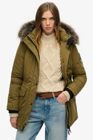 Superdry Vrouwen Ashley Everest Parka Grootte: 40