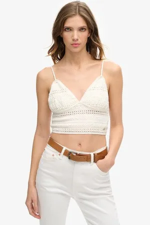 Superdry Vrouwen Jersey Kanten Bralette Grootte: 40