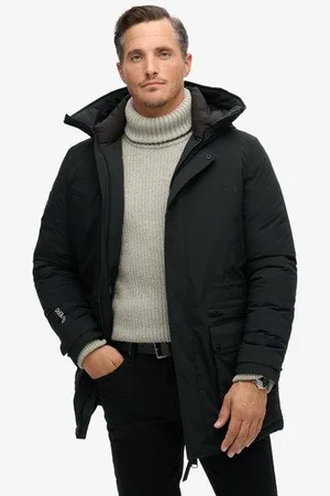 Superdry Mannen City Gewatteerde Parka Grootte: S